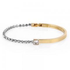 ŽENSKA SANTA BARBARA POLO SREBRNA ZLATNA NARUKVICA OD HIRURŠKOG ČELIKA