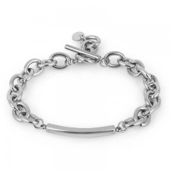 ŽENSKA SANTA BARBARA POLO SREBRNA NARUKVICA OD HIRURŠKOG ČELIKA M