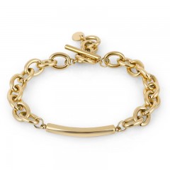 ŽENSKA SANTA BARBARA POLO ZLATNA NARUKVICA OD HIRURŠKOG ČELIKA M