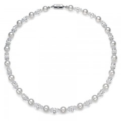 Ženska Oliver Weber Pearl White ogrlica sa belim swarovski perlama