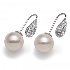 Ženske Oliver Weber Dual Crystal mindjuše sa belim swarovski perlama