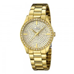 Ženski Lotus Trendy Kristal Zlatni Modni ručni sat