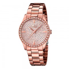 Ženski Lotus Trendy Kristal Roze Zlatni Modni ručni sat
