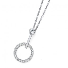 ŽENSKI OLIVER WEBER OUTROUND CRYSTAL LANČIĆ SA SWAROVSKI KRISTALIMA