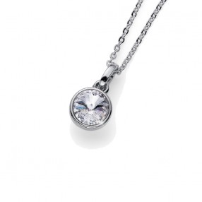 Ženski Oliver Weber Young Crystal Lančić Sa Belim Swarovski Kristalnim Priveskom