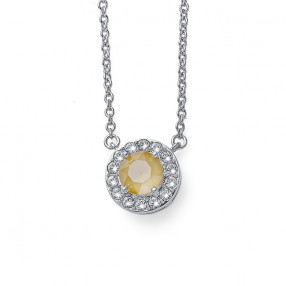 Ženski Oliver Weber Loco Buterrcup Lančić Sa Žutim Swarovski Kristalnim Priveskom