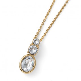 ŽENSKI OLIVER WEBER COMPANY CRYSTAL GOLD LANČIĆ SA SWAROVSKI KRISTALIMA