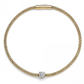 Ženska Oliver Weber Closer Crystal Zlatna Ogrlica Sa Belim Swarovski Kristalnim Priveskom