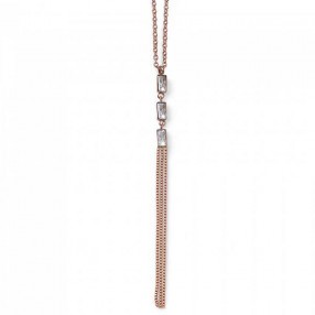 ŽENSKI OLIVER WEBER SPECTRUM ROSEGOLD WHITE ZIRCON LANČIĆ SA SWAROVSKI BELIM CIRKONIMA