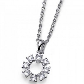 ŽENSKI OLIVER WEBER GLINT CRYSTAL LANČIĆ SA SWAROVSKI BELIM KRISTALIMA