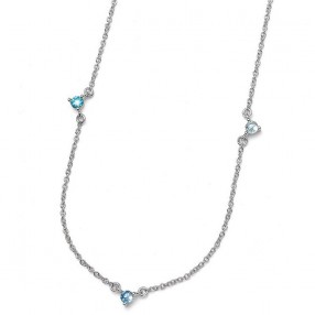 ŽENSKI OLIVER WEBER WISPY BLUE ZIRCON LANČIĆ SA PLAVIM SWAROVSKI CIRKONIMA