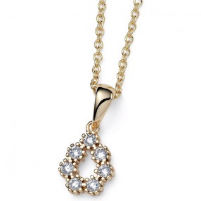 ŽENSKI OLIVER WEBER WAY WHITE ZIRCON GOLD LANČIĆ SA BELIM SWAROVSKI CIRKONIMA