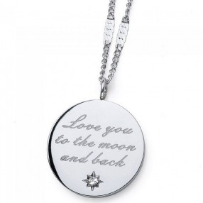 ŽENSKI OLIVER WEBER ENDLESS WHITE ZIRCON STE LANČIĆ SA BELIM SWAROVSKI CIRKONIMA