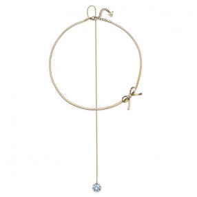 ŽENSKA OLIVER WEBER ACCEPT CRYSTAL GOLD STE OGRLICA SA BELIM SWAROVSKI KRISTALOM