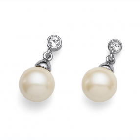 Ženske Oliver Weber Lucent Creme Mindjuše Sa Belim Swarovski Perlama