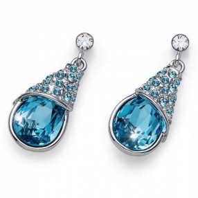 ŽENSKE OLIVER WEBER PACK AQUAMARINE MINDJUŠE SA SWAROVSKI PLAVIM KRISTALOM