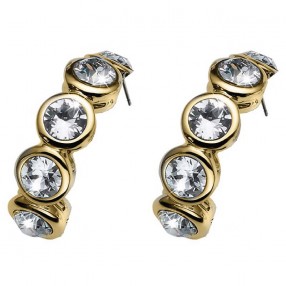 ŽENSKE OLIVER WEBER TENNIS GOLD CRYSTAL MINDJUŠE SA BELIM SWAROVSKI KRISTALIMA