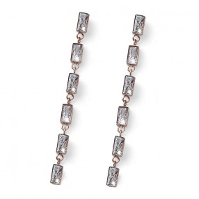 Ženske Oliver Weber Speculate Roze Zlatne Mindjuše Sa Belim Swarovski Kristalima