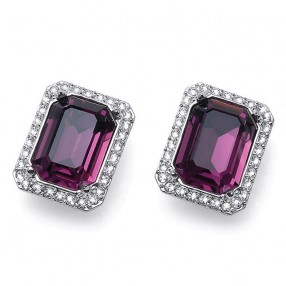 ŽENSKE OLIVER WEBER ORIGIN AMETHYST MINDJUŠE SA LJUBIČASTIM SWAROVSKI KRISTALOM