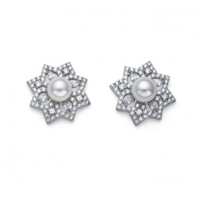 ŽENSKE OLIVER WEBER WISHFUL ZIRCONIA MINDJUŠE SA SWAROVSKI CIRKONIMA I PERLOM