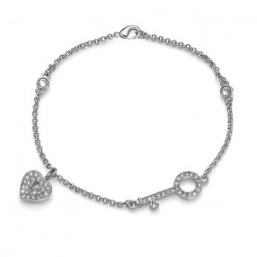 Ženska Oliver Weber Treasure Crystal Narukvica Sa Swarovski Belim Kristalom