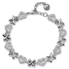 ŽENSKA OLIVER WEBER LIKE CRYSTAL NARUKVICA SA BELIM SWAROVSKI KRISTALIMA