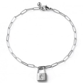 ŽENSKA OLIVER WEBER UNDO WHITE ZIRCON NARUKVICA SA BELIM SWAROVSKI CIRKONOM