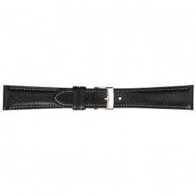 Crni Poletto Llama Grained Calf Kožni Kaiš Za Sat