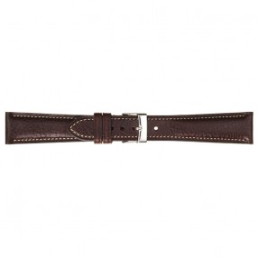 Tamno Braon Poletto Llama Grained Calf Kožni Kaiš Za Sat