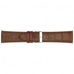 Braon Poletto Faux-Leather Alligator Grained Kožni Kaiš Za Sat