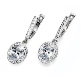 ŽENSKE OLIVER WEBER PURE 925AG WHITE ZIRCON MINDJUŠE SA SWAROVSKI KRISTALIMA