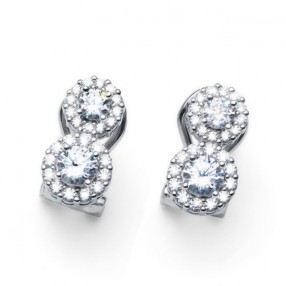 ŽENSKE OLIVER WEBER BEST DOUBLE 925AG ZIRCON MINDJUŠE SA SWAROVSKI KRISTALIMA
