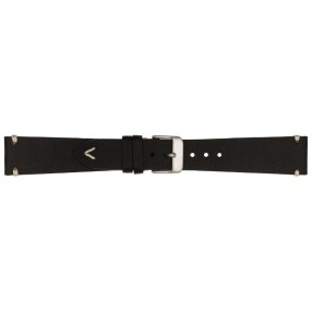 Crni Poletto Vintage Kožni Kaiš Za Sat