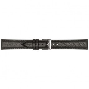 Crni Poletto Glossy Bull Grained Calf Kožni Kaiš Za Sat