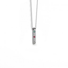 Ženski Victoria Cruz Letter "I" Multicolor Lančić Sa Swarovski Kristalima