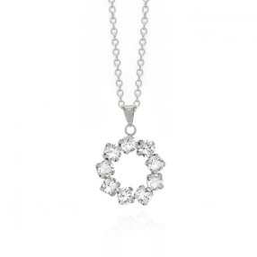 Ženske Victoria Cruz Fiorella Crystal Lančić Sa Swarovski Belim Kristalima