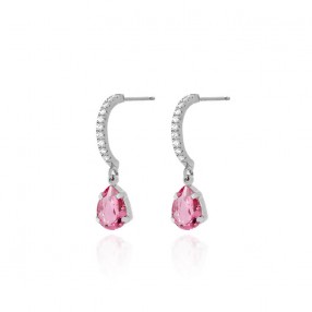 Ženske Victoria Cruz Aqua Rose Mindjuše Sa Swarovski Roze Kristalom