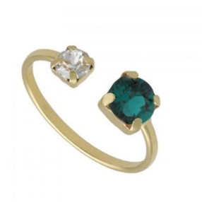 ŽENSKI VICTORIA CRUZ JASMINE EMERALD PRSTEN SA SWAROVSKI KRISTALIMA