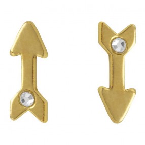 ŽENSKE VICTORIA CRUZ ARECA ARROW GOLD MINDJUŠE SA SWAROVSKI BELIM KRISTALOM