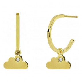 ŽENSKE VICTORIA CRUZ ARECA CLOUD GOLD MINDJUŠE SA SWAROVSKI BELIM KRISTALOM