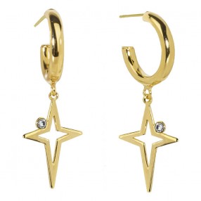 ŽENSKE VICTORIA CRUZ LA BOHEME GOLD MINDJUŠE SA SWAROVSKI BELIM KRISTALOM