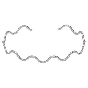 ŽENSKA VICTORIA CRUZ AMBER CURVED SREBRNA NARUKVICA