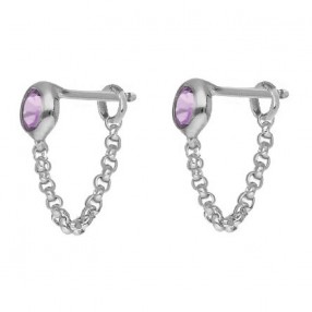 ŽENSKE VICTORIA CRUZ LIS VIOLET MINDJUŠE SA SWAROVSKI LJUBIČASTIM KRISTALOM