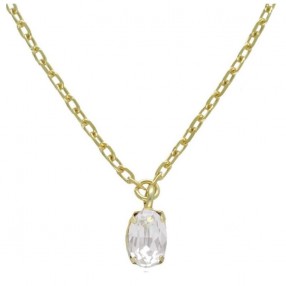 ŽENSKA VICTORIA CRUZ GEMMA CRYSTAL GOLD OGRLICA SA SWAROVSKI KRISTALIMA