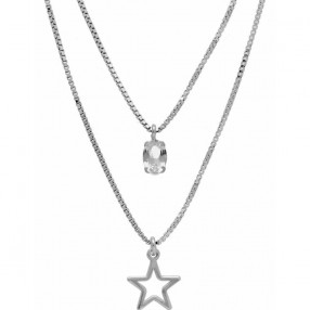 ŽENSKA VICTORIA CRUZ GENOVEVA CRYSTAL OGRLICA SA SWAROVSKI KRISTALOM