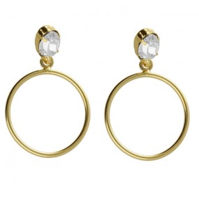 ŽENSKE VICTORIA CRUZ GENOVEVA CRYSTAL GOLD MINDJUŠE SA SWAROVSKI KRISTALOM