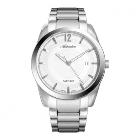 Muški Adriatica Premiere Safir Srebrni Beli Sportsko Elegantni Ručni Sat Sa Srebrnim Metalnim Kaišem