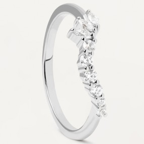 ŽENSKI PD PAOLA DANCE SREBRNI PRSTEN SA BELIM CIRKONIMA