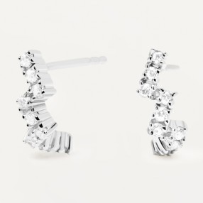 ŽENSKE PD PAOLA THE ZIPPER SREBRNE NAUŠNICE