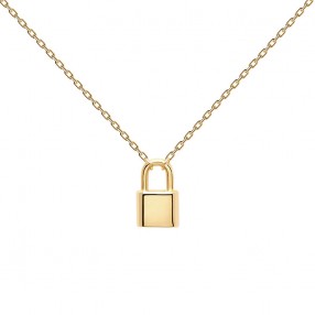 ŽENSKA PD PAOLA BOND ZLATNI LANČIĆ SA PRIVESKOM I POZLATOM 18k